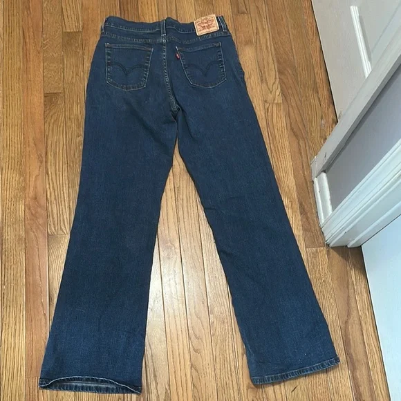 Women’s Levi’s Blue Flare Wide Leg Jeans 512 Perfectly Slimming Size 12 M - Picture 2 of 5